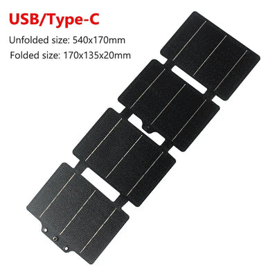 Panneau Solaire Pliable 60W Type-C USB