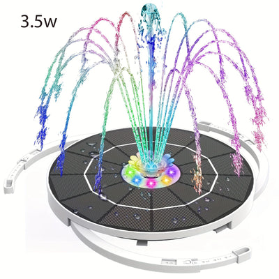 Fontaine Solaire avec Pompe et LED pour Etang