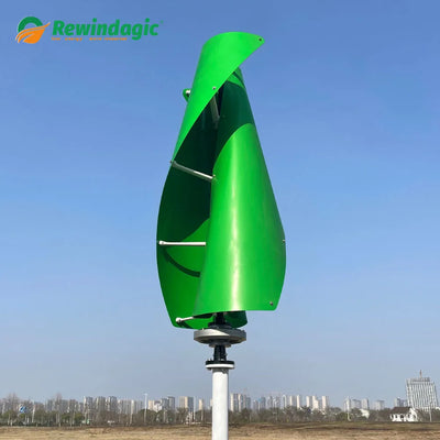Éolienne Verticale Sans Noyau 10 kW 20 kW Triphasé 24V à 220V