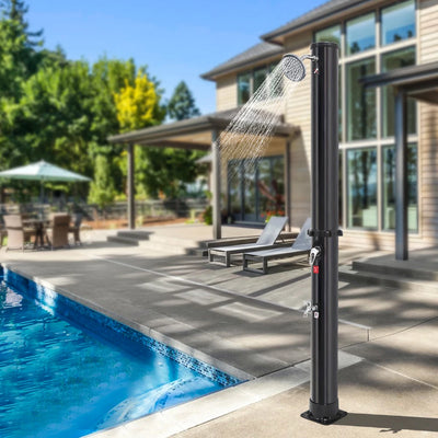 Douche Solaire de Jardin 35 L Noire Eau Chaude et Froide