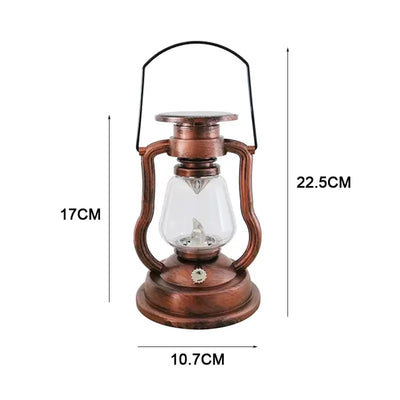Lanterne Solaire de Jardin Effet Flamme