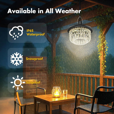 Suspension Solaire Cristal Extérieur avec Panneau Déporté