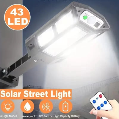 Lampe Solaire Extérieure Puissante avec Détecteur de Mouvement 4 Modes IP65