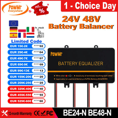 Équaliseur de Batterie Solaire 24V 48V