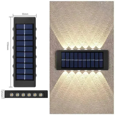 Applique Solaire Murale Extérieure Haut Bas Étanche