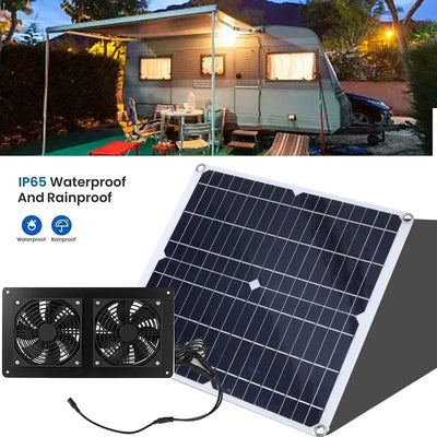 Ventilateur Solaire Extérieur pour Serre et Chenil