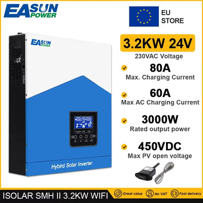 Onduleur Solaire Hybride 6,2 kW 48V MPPT