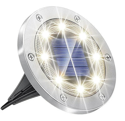 Lampe Solaire Encastrée Sol LED Étanche Terrasse Jardin Allée