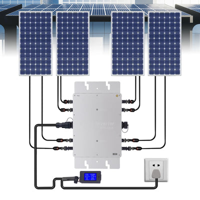Micro-Onduleur Solaire 1200W MPPT Étanche IP65