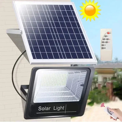 Projecteur Solaire 30W Télécommande Étanche IP67 Villa