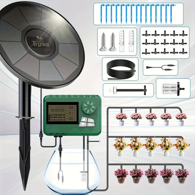 Kit Irrigation Solaire Goutte à Goutte avec Minuterie