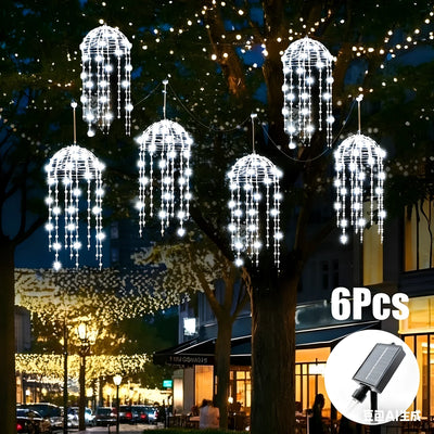 Lampe Solaire Méduse à Suspendre Décorative de Jardin