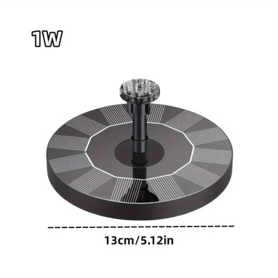 Fontaine Solaire Flottante 1 W pour Bassin de Jardin