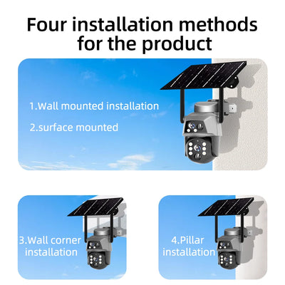Caméra Solaire 4G Double Objectif Vision Nocturne - vue 6