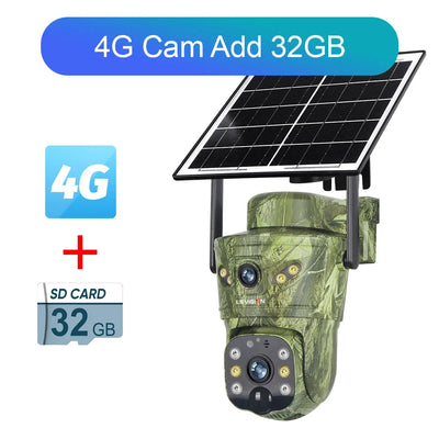 Camera Solaire 4K Double Ecran 4G Exterieure
