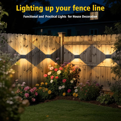 Applique Murale Solaire LED Blanc Chaud Jardin IP65