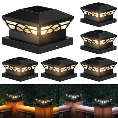 Lampe Solaire Extérieure Pilier Colonne Clôture Villa IP65