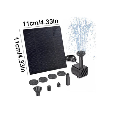 Kit Pompe Solaire pour Fontaine Bassin et Aquarium