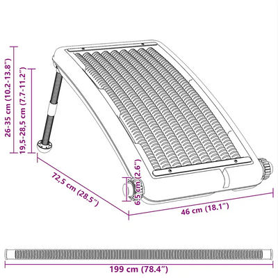Chauffage Solaire Piscine Panneau Courbé Hors Sol