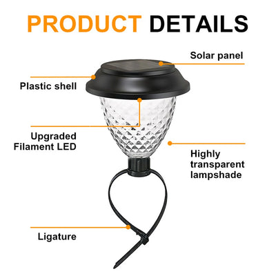 Lot de 8 Lampes Solaires de Piscine et Clôture IP65