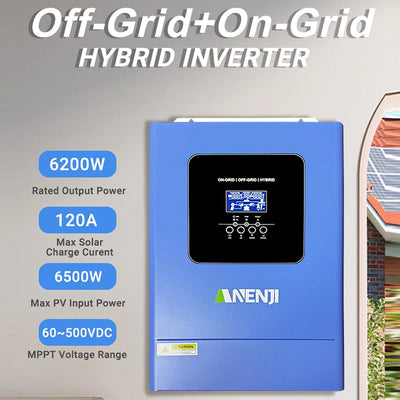 Onduleur Solaire Hybride 6,2 kW 48V On-Grid