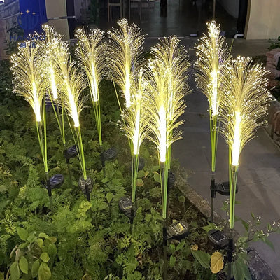 Piquet Solaire Jardin Roseau Lumineux LED Étanche