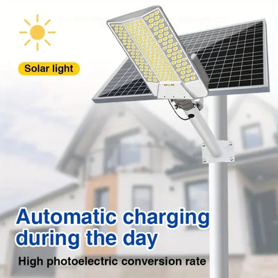 Lampadaire Solaire Extérieur 232 LED avec Télécommande