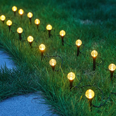Guirlande Solaire LED Pelouse Jardin Étoile Boule Lune