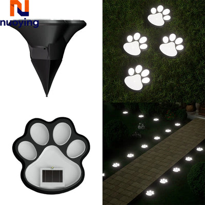 Lampe solaire LED en forme de patte de chien pour jardin