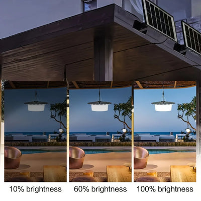 Lampe Solaire Suspendue Extérieure 244 LED avec Télécommande et Détecteur de Mouvement