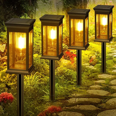Piquets Solaires Jardin Détachables Lot Panneau Intégré IP65