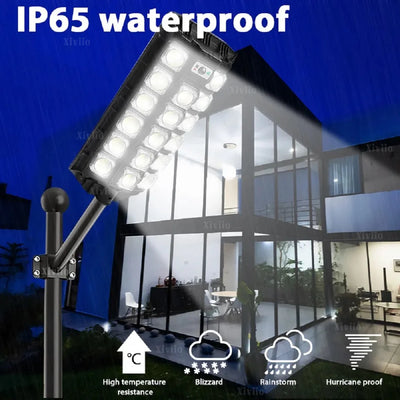 Lampadaire Solaire LED Capteur Mouvement Télécommande