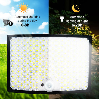 Projecteur Solaire 268 LED IP65 5 Modes Détecteur Mouvement