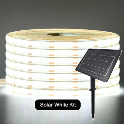 Ruban LED Solaire Extérieur COB 480 Diodes Étanche IP65