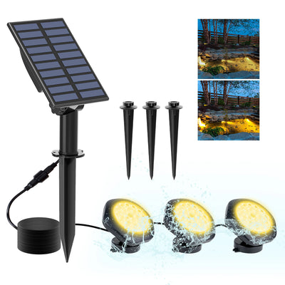 Spot Solaire Sous-Marin LED RGB Étanche Piscine Fontaine Bassin