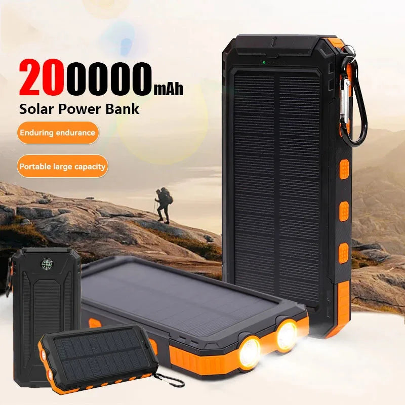 Chargeur Solaire 200000mAh Grande Capacité