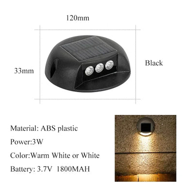 Lampe Solaire Escalier Extérieur Étanche IP65 – Set 3W/4W