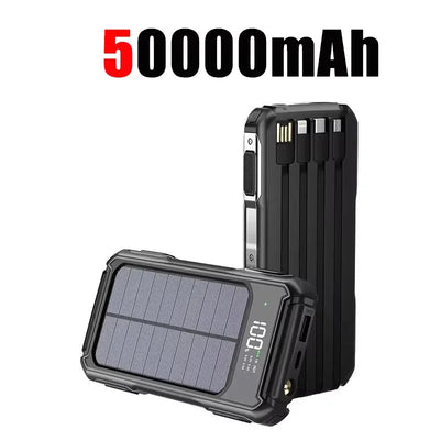 Power Bank Solaire 200000mAh 4 en 1 Affichage