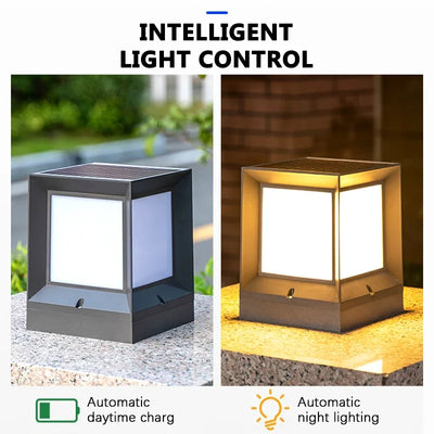 Lampe Solaire de Pilier LED avec Télécommande