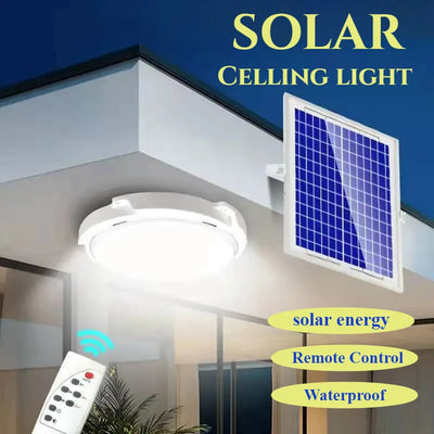 Lampe Solaire Intérieur Plafonnier Chambre Couloir avec Minuterie
