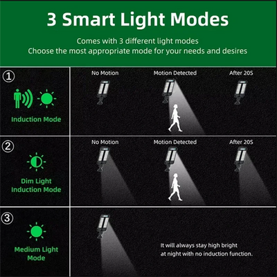 Lot de Lampes Solaires Extérieures Détecteur de Mouvement pour Allée