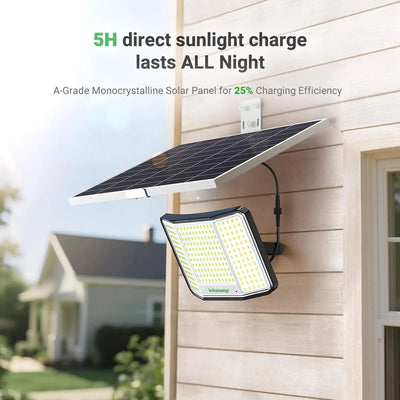 Projecteur Solaire 1300LM Détecteur Extérieur - vue 5
