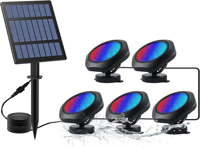 Projecteur Solaire Submersible Bassin Piscine RGB IP68