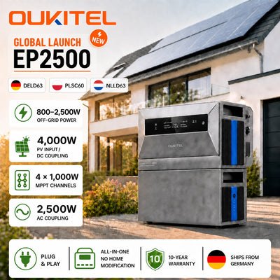 Centrale Solaire de Balcon OUKITEL EP2500 2500 W 2048 Wh