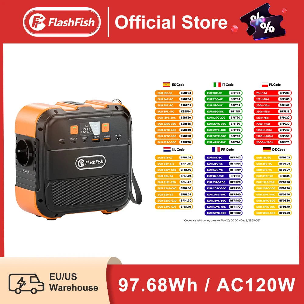 Générateur Solaire Portable 120W Mini Compact