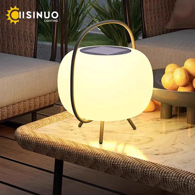 Lanterne Solaire Camping LED Rechargeable 3000mAh Poignée