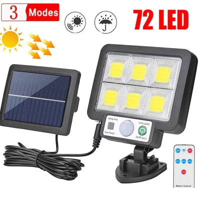 Applique Murale Solaire LED Détecteur Mouvement 3 Modes Extérieur
