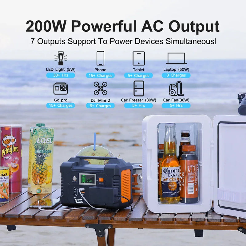 Générateur Solaire Portable 200W 151Wh
