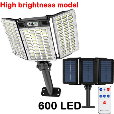 Lampe Solaire de Rue Murale LED Détecteur Mouvement 3 Modes