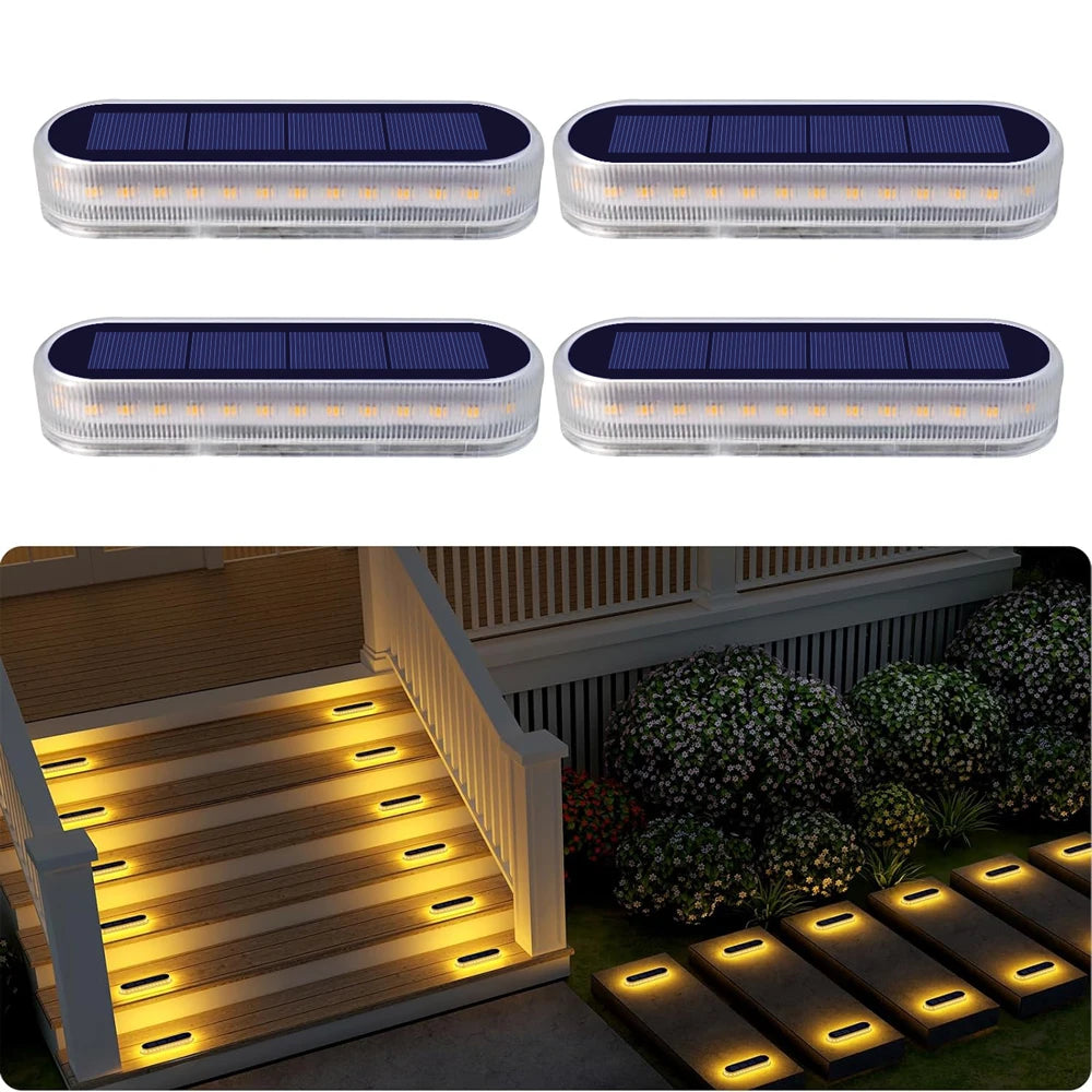 Lumière Solaire de Marche 30 LED Adhésive, Étanche – 2 à 6 Pièces